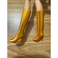 High Heels Toys Gold Black White Brown Boots Shoes for Your Carrying Yoga 1/6 BB Dolls with 2cm Small Foot BBIKG652