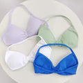 High Support Lace Up Sports Bra for Women - Thin Strap Camisole Seamless Tight Fit for Push Up Training and Yoga Gym Top