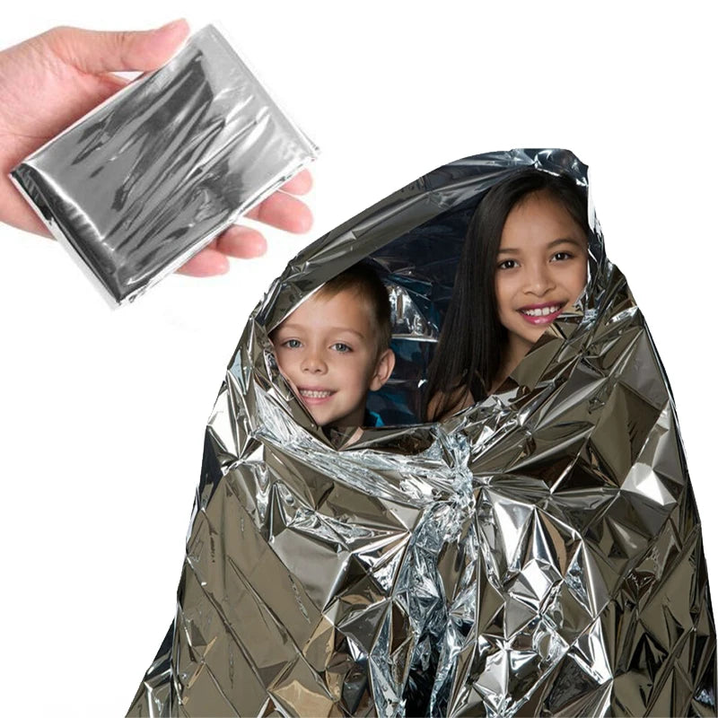 Emergent Blanket Mylar Thermal Outdoor Survive Erste-Hilfe-Set Rettungsraumfolie Camp Hike Mountaineer Bug Out Bag Wärmespeicherung