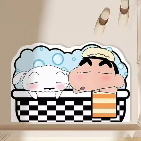Water absorbent shower room mat, quick drying, fashion home gifts and exquisite cartoon anime motifs, soft and comfortable, anime peripheral items