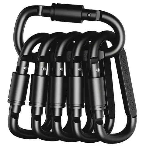 4-6PCS Carabiner Set For Keys Camping Survival EDC Outdoor Keychain Clip Alloy Aluminum Tactical Carabiner Hook Carabiner