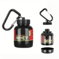 100ML Outdoor Sports Mini Portable Protein Container Powder Bottle With Whey Keychain Health Funnel Medicine Box Small Water Cup