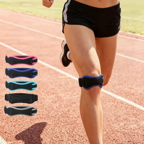 1 Piece Knee Brace Adjustable Shock Absorption Compression Knee Pad Sleeve for Basketball