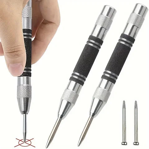 Automatic Center Punch – Spring-Loaded Marker for Wood, Metal & Steel