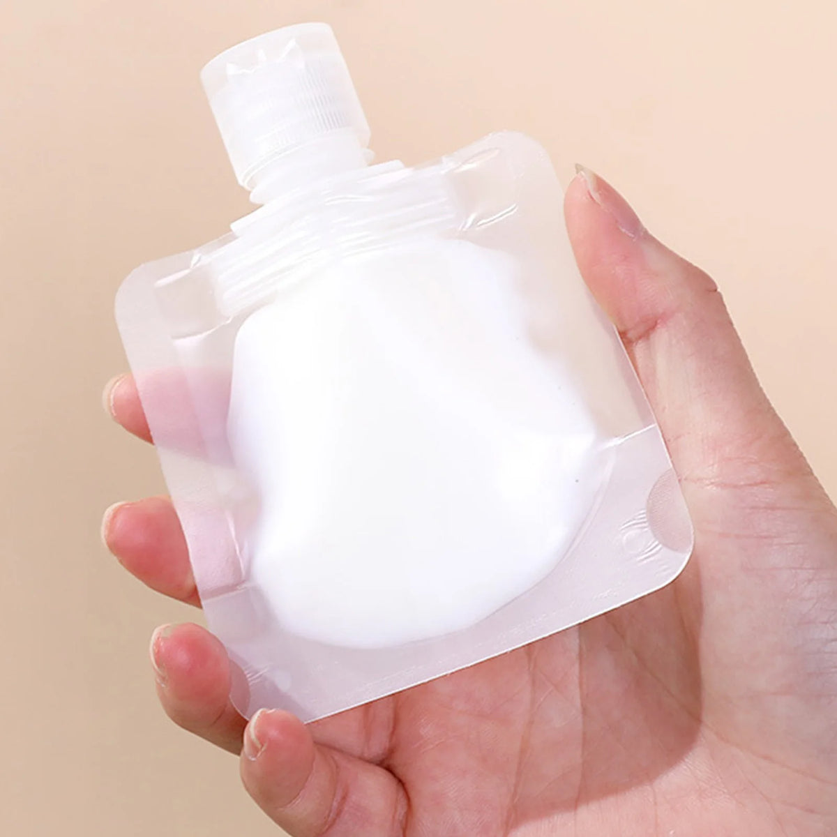 10pcs 30/50/100ML Travel Storage Bags Portable Packaging for Cosmetics, Lotion, Shower Gel, Shampoo, Leakproof Refillable Empty Bag