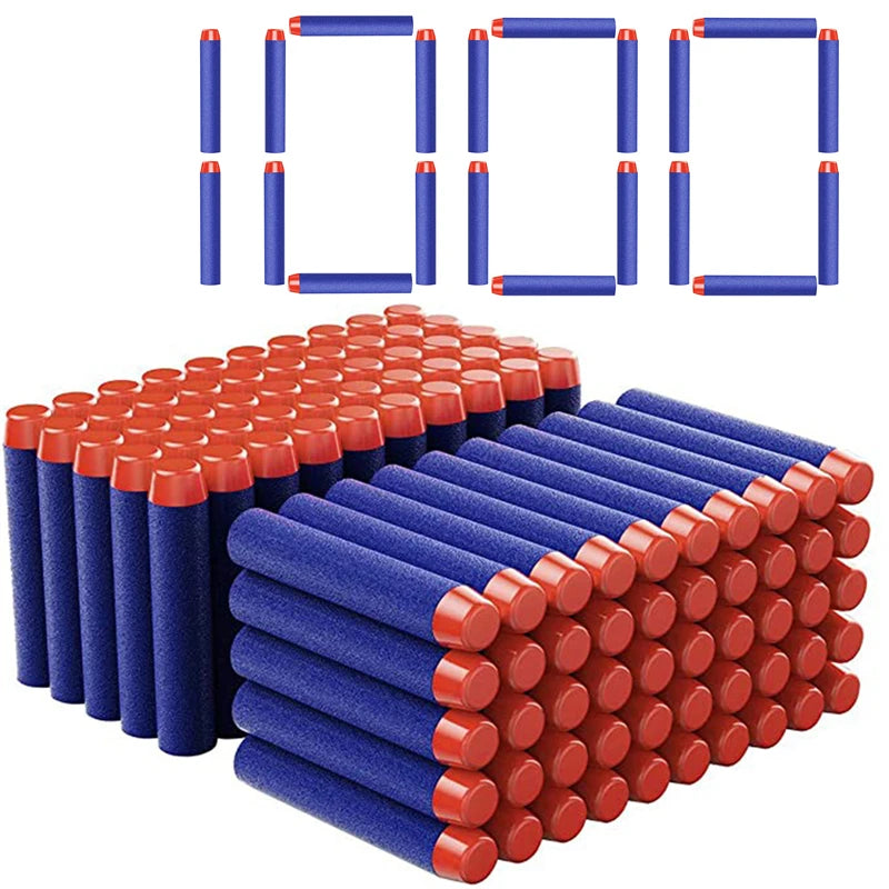 FRENSIT 1000–50 Stück blaue, solide Rundkopf-Kugeln, 7,2 cm, für Nerf-Serie, Blasters, Nachfüll-Darts, Kinderspielzeugpistolen-Zubehör
