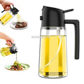 2 in 1 Kitchen Spray Oil Dispenser: Oil sprayer and polisher or just brush sprayer for air fryer, salad, grilling, frying, cooking in the kitchen