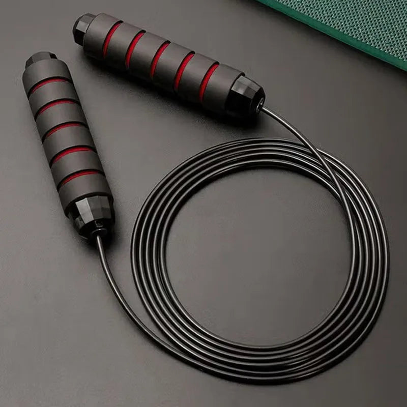 The new steel wire skipping rope adjustable fitness workout training home sports equipment tangle free
