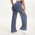 NCLAGEN SoftMotion Straight Leg Bottoms Women's Mid Waist Yoga Pants GYM Leggings Naked Feel Pilates Running Sports Pants