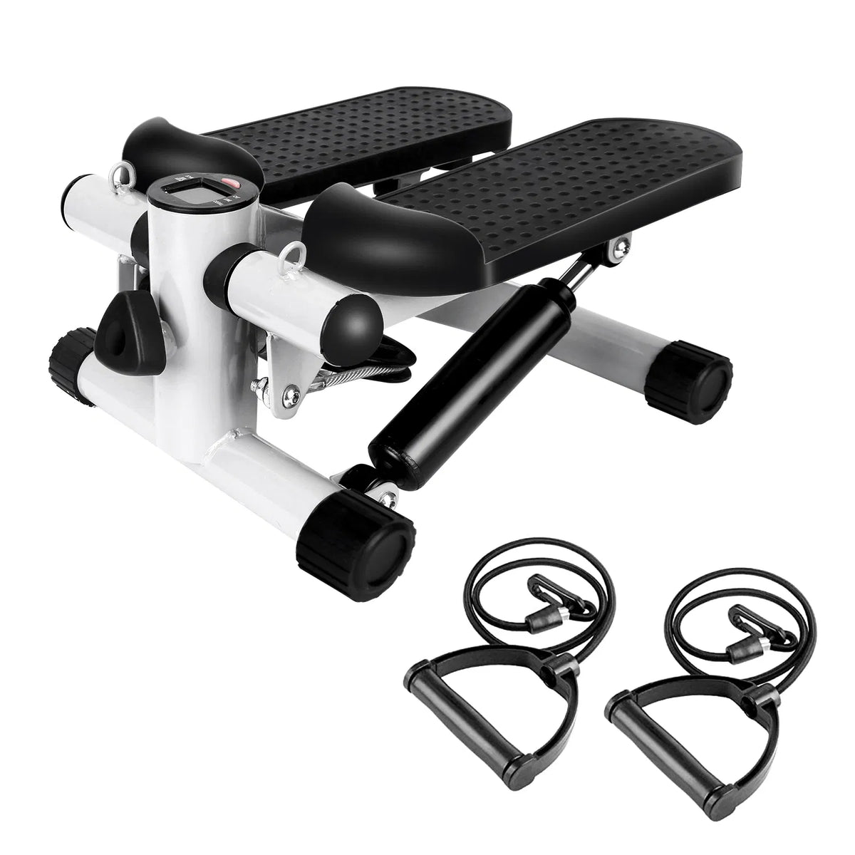 Exercise Stepper For Women Mini Fitness With 2 Resistance Bands LCD Monitor Max