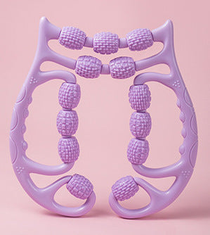 Plastic Massager Relax Leg Roller Ten Three Wheels Ring Foam