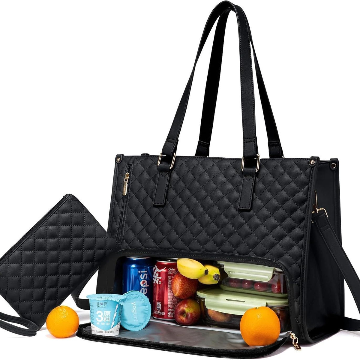 Fashionable Lunch Tote Bag Women's Thermal Insulation Box Leak-proof Crossbody