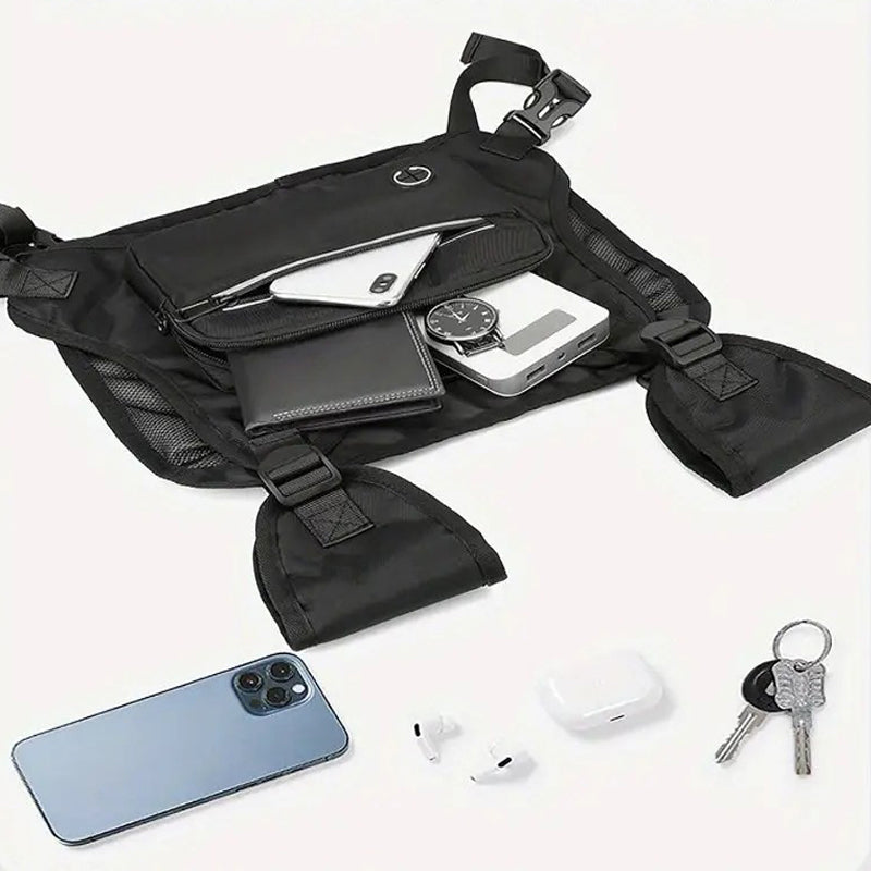 Outdoor Cycling, Sports, Fitness, Running Vest, Chest Bag, Adjustable