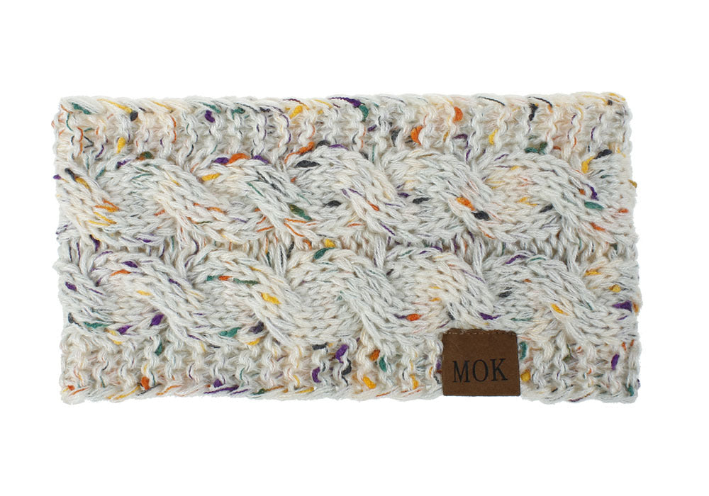 Fleece-lined Knitted Ear Warmer Sports Headband
