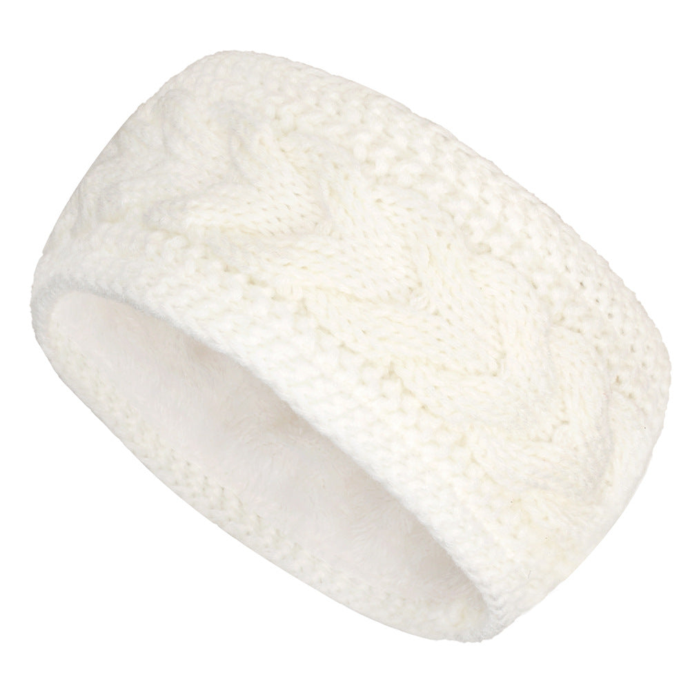 Fleece-lined Twist Knitted Sports Headband