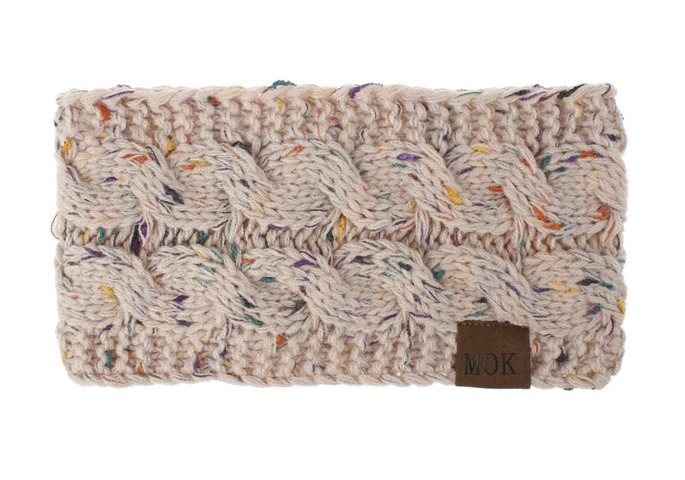 Fleece-lined Knitted Ear Warmer Sports Headband