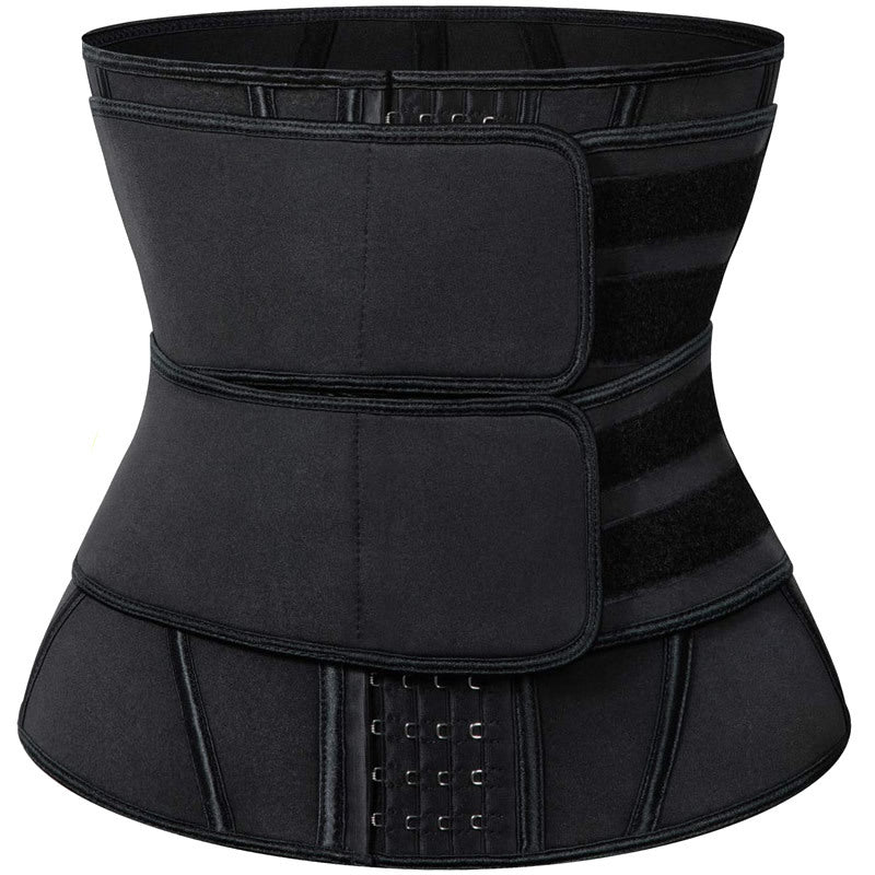 X-bone Neoprene Double Belt 4 Breasted Belly Band Velcro Waistband Sports
