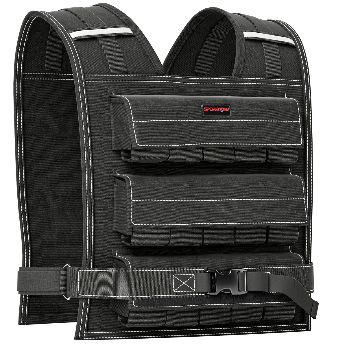 15KG Adjustable Weighted Vest With 30 Metal Weights