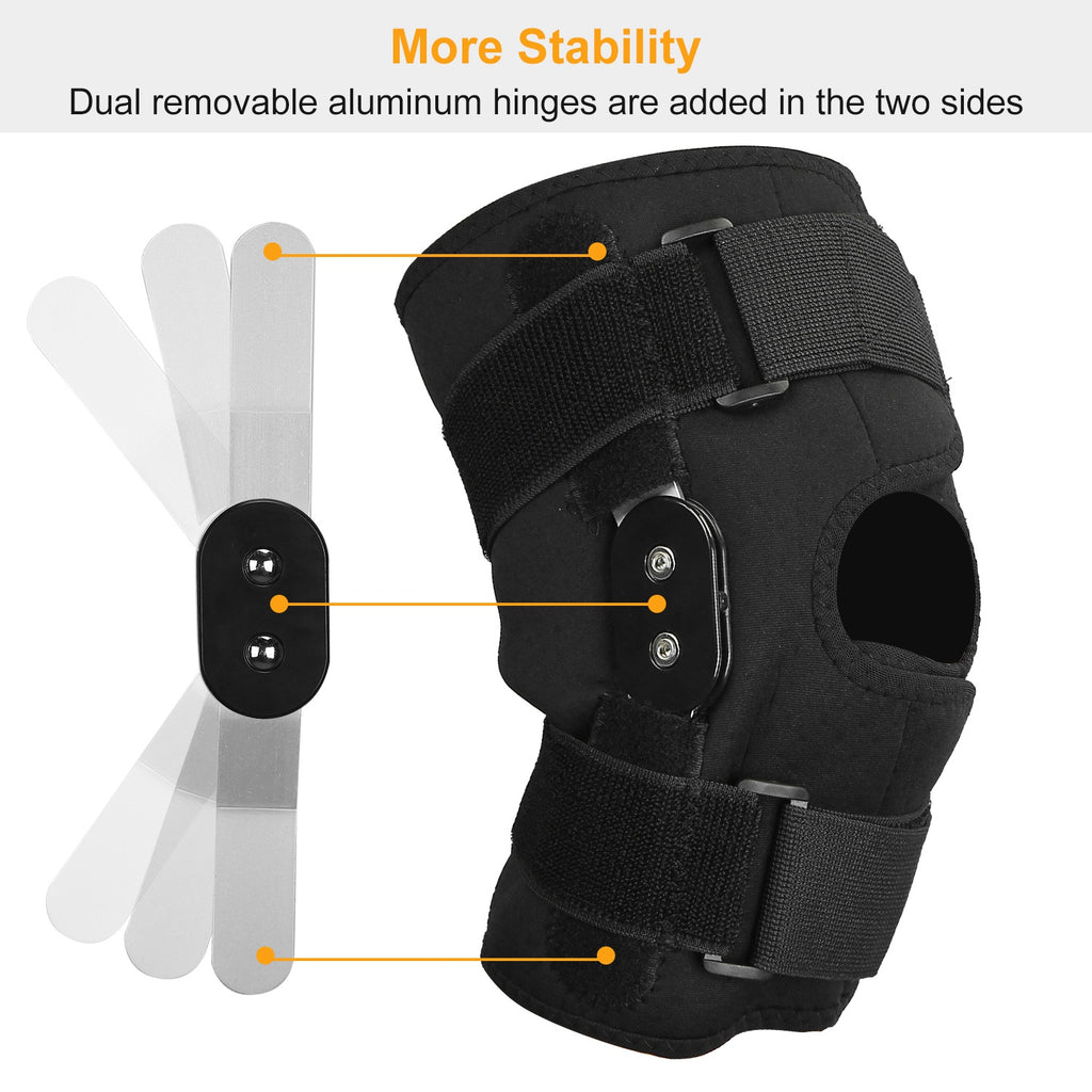 Sport Knee Brace Adjustable Open Patella Support Compression Wrap For Running