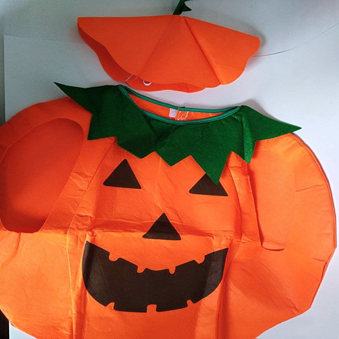Halloween Costume Into Performance Pumpkin Lamp Modeling Wear