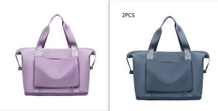 Foldable Large Capacity Women Gym Bags Shoulder Bag Training Travel Handle