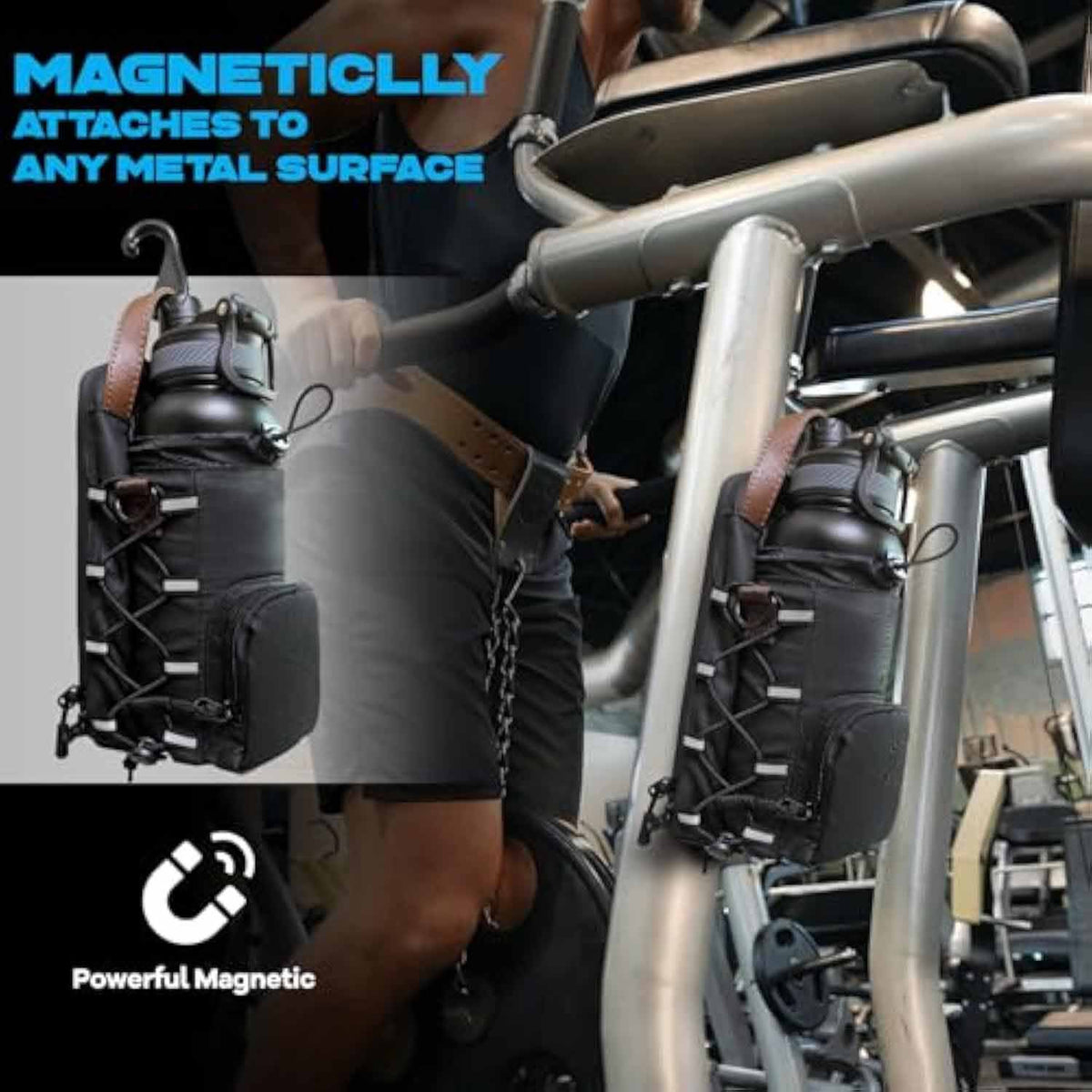 Waterproof Gym Water Bottle Rack Fitness Portable Weekend Sport Bag