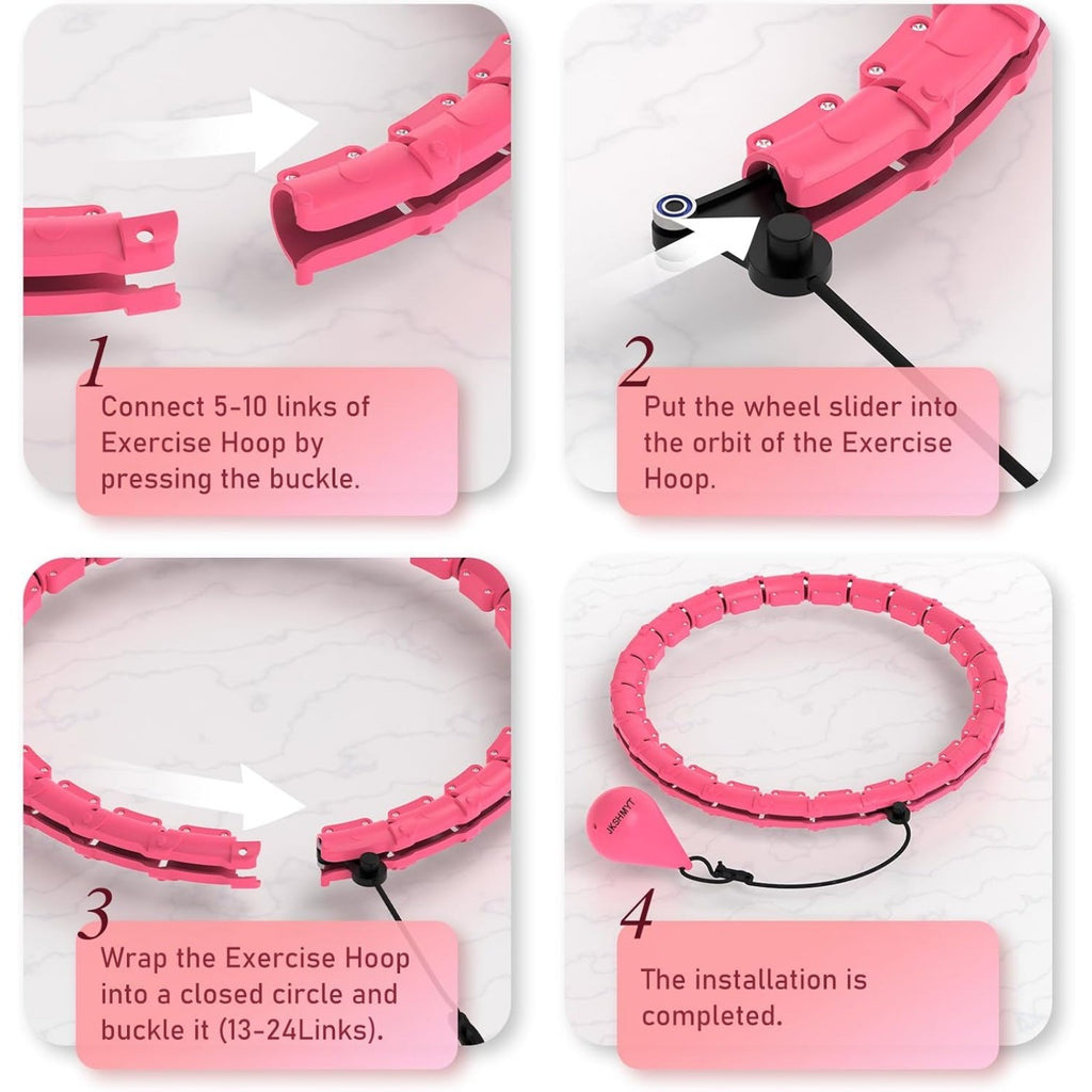 Smart Weighted Hula Hoop with 24 Detachable Links
