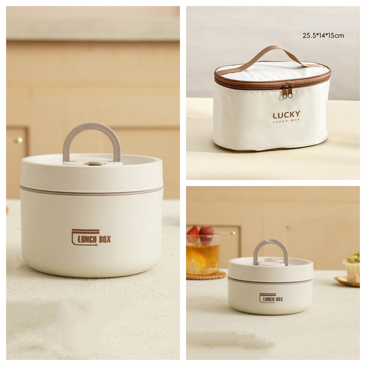 Portable Insulated Lunch Box With Cover