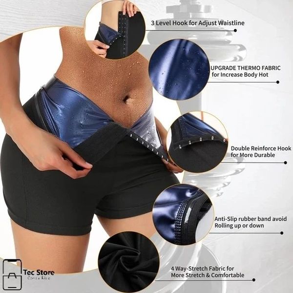 Thermo Sweat Leggings with Waist Trainer