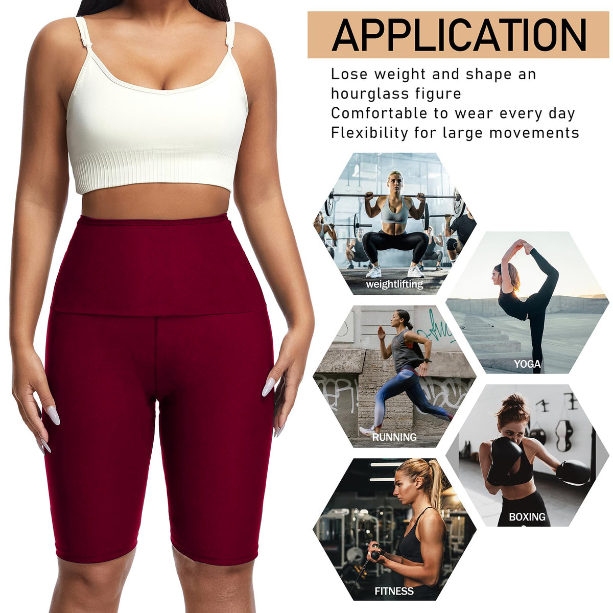 Sauna Sweat Shorts For Women Slimming Compression Workout Thermo Waist Trainer