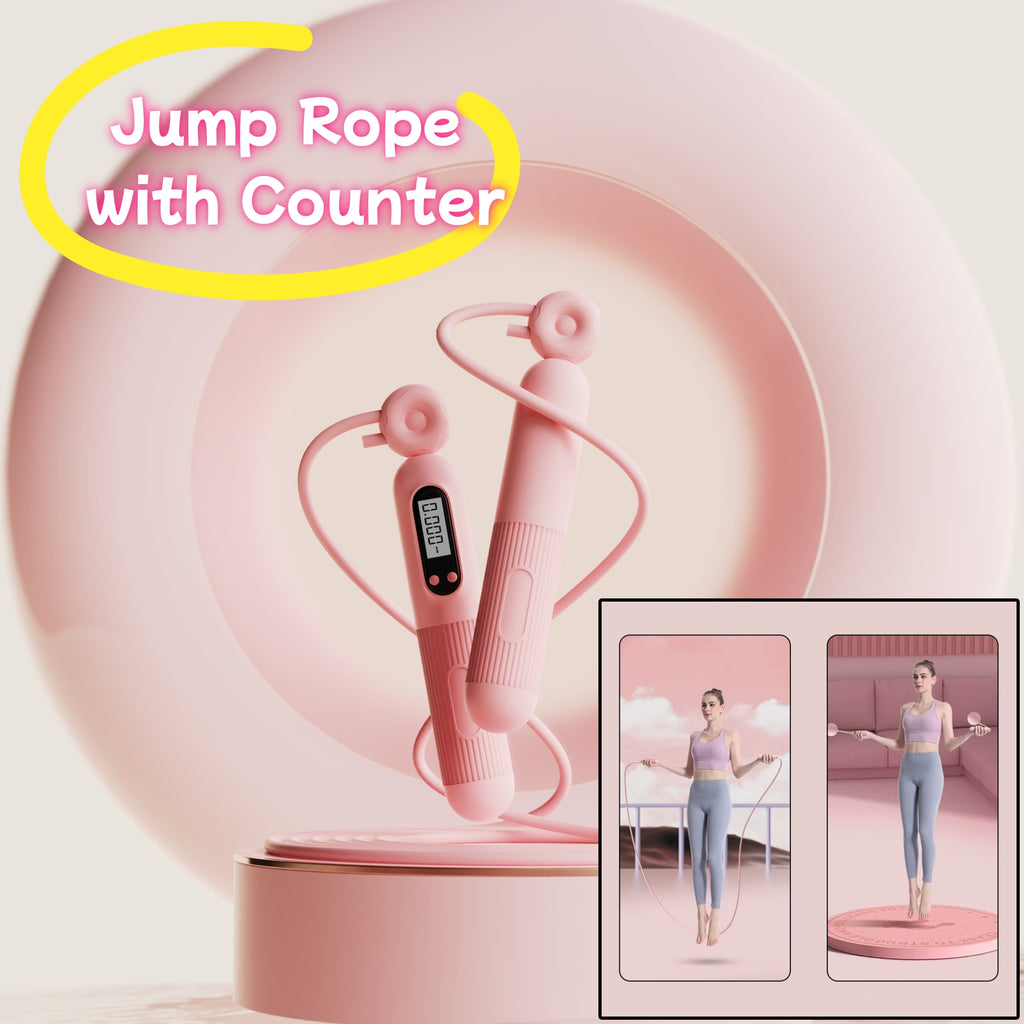 Jump Rope With Counter, Adjustable Skipping Calorie Smart For Fitness Exercise
