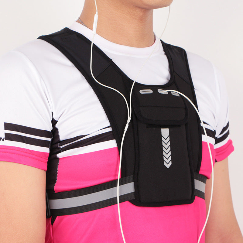 Running Reflective Vest Bag Mountaineering Soft Close-fitting