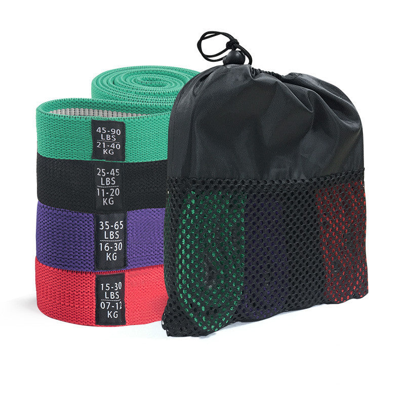 Fitness Long Resistance Bands Fabric Set Exercise Workout Elastic For Pull Up