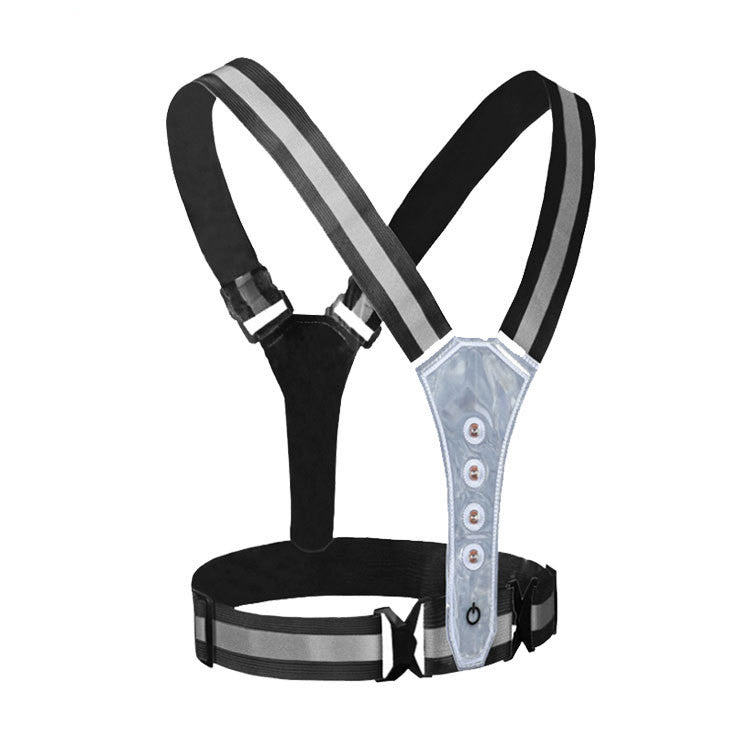 LED Reflective Running Vest Safety Warning Suit