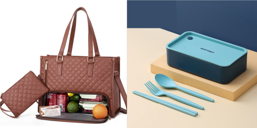 Convenient Commute Lunch Bag Women's Insulated Box Leak-proof Large Purse