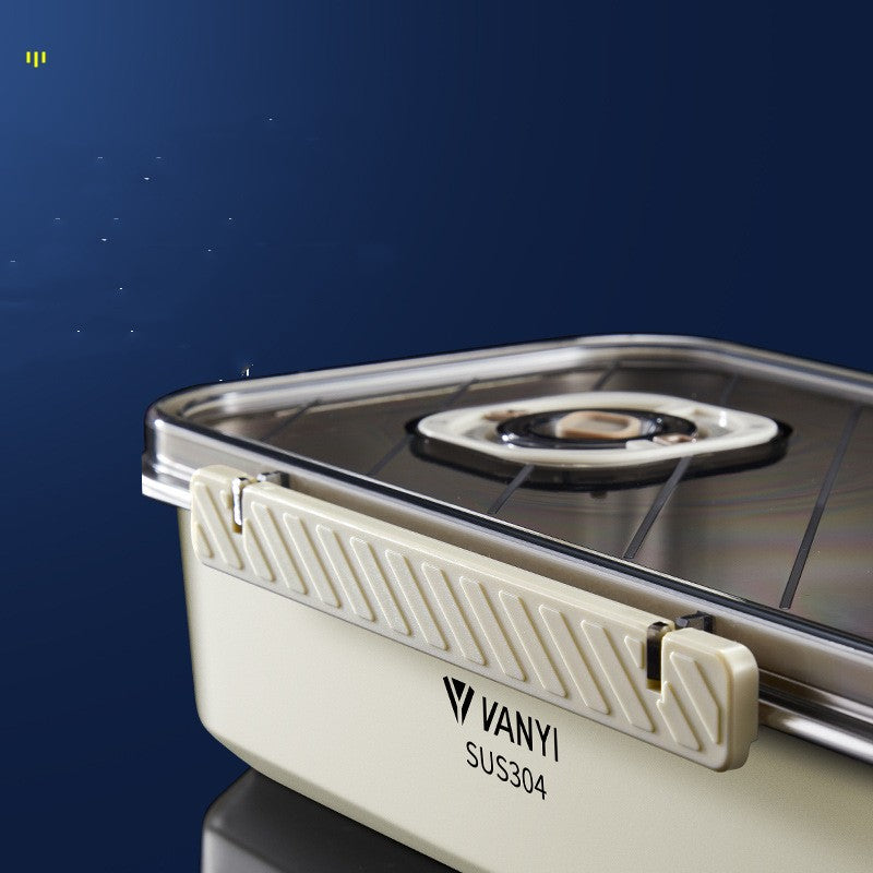 Stainless Steel Crisper Sealed Date Food Grade Lunch Box Refrigerator Frozen