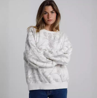 Autumn Winter Two Piece Sets Women Camouflage Hoodie Maple Leaf Print