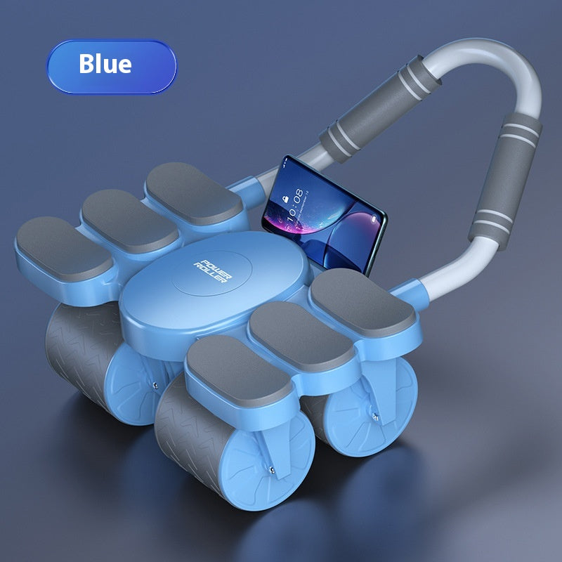 Four-wheel Abdominal Wheel Automatic Rebound Muscle Training Firm Abs Thin