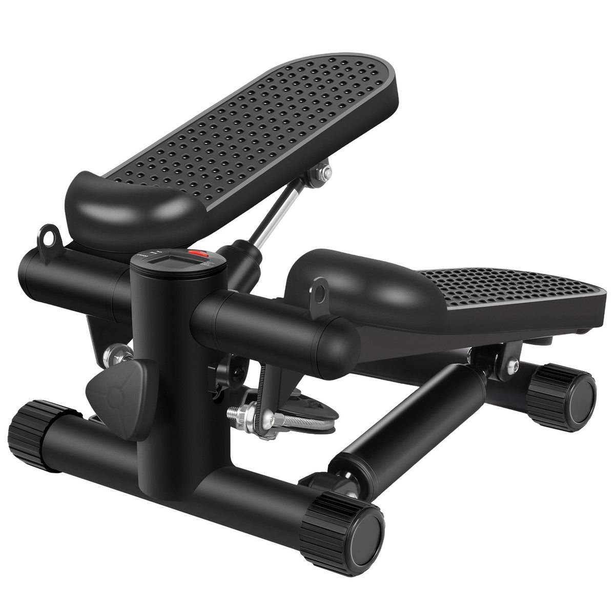 Mini Exercise Stepper With Resistance Bands And LCD Monitor Home Fitness