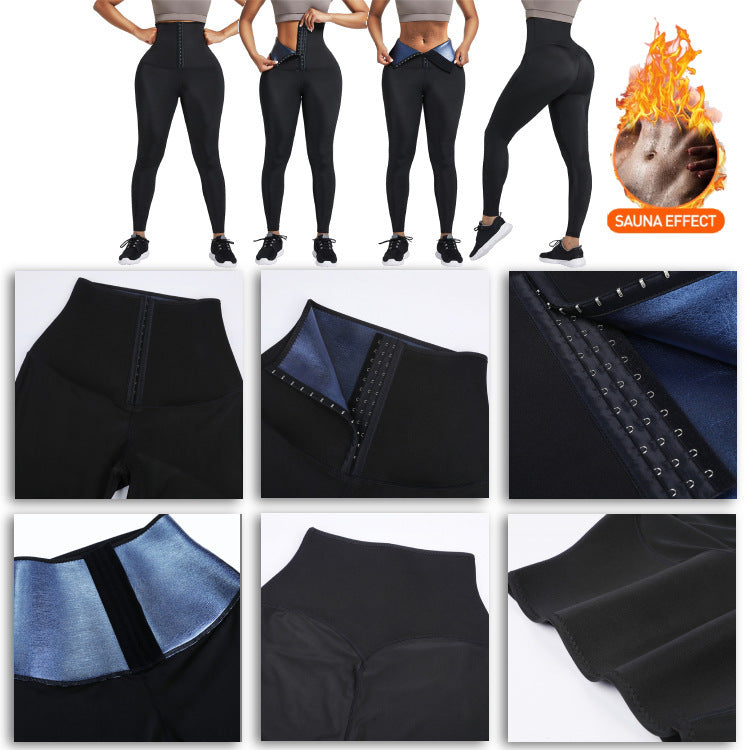 Sauna Long Pants Fitness Exercise Thermo Sweat Leggings Training Slimming Pant