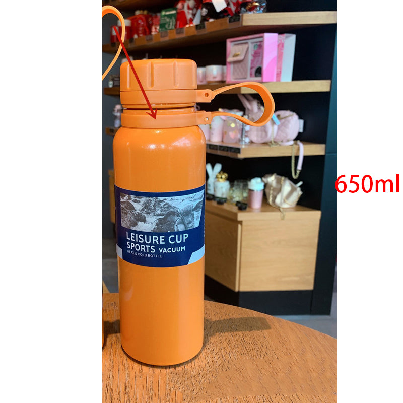 Outdoor Sports Bottle Portable Large Capacity Stainless Steel Vacuum Flask