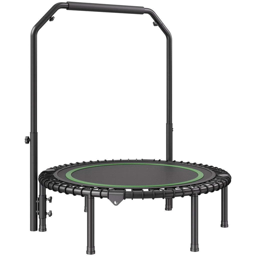 Foldable Mini Trampoline 40 Inch Fitness Rebounder Max Load 330lbs Exercise