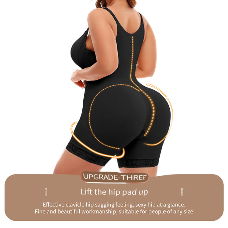 Plus Size Waist & Hip Lift One-piece Shapewear