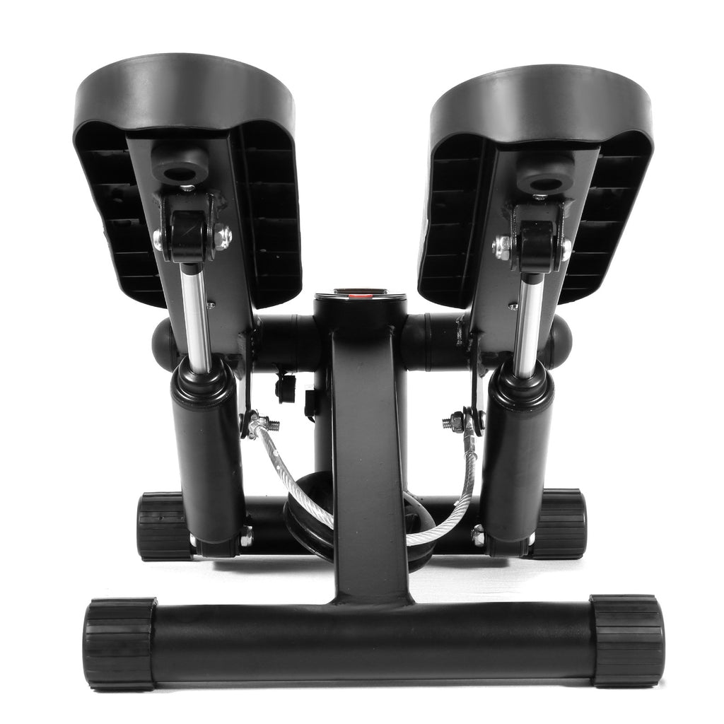Mini Exercise Stepper With Resistance Bands And LCD Monitor Home Fitness