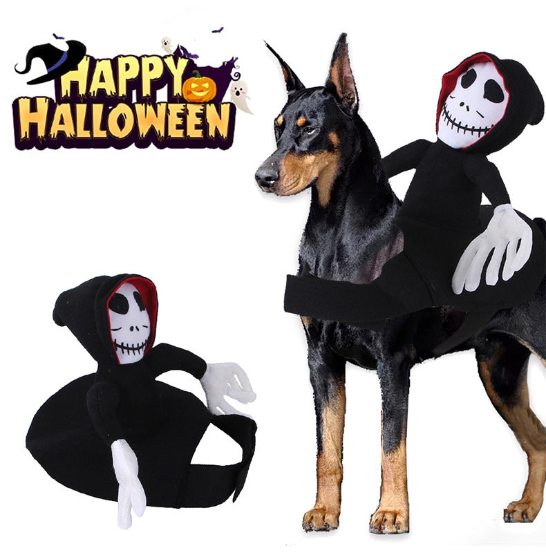 Funny Pet Halloween Costume Decoration Dress Up Cosplay Clothes Spider Pumpkin