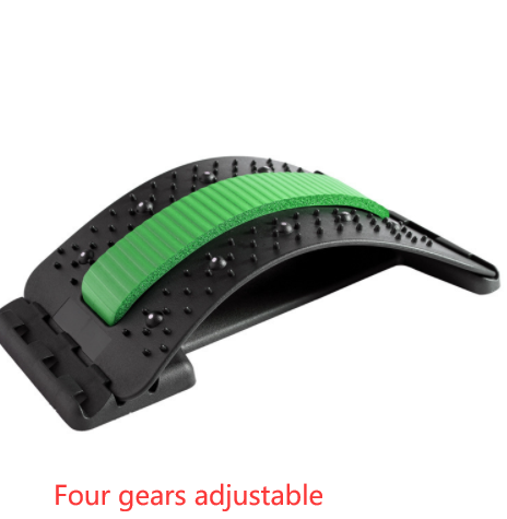 Back Stretcher Adjustable Cracker Massage Waist Neck Fitness Lumbar Cervical