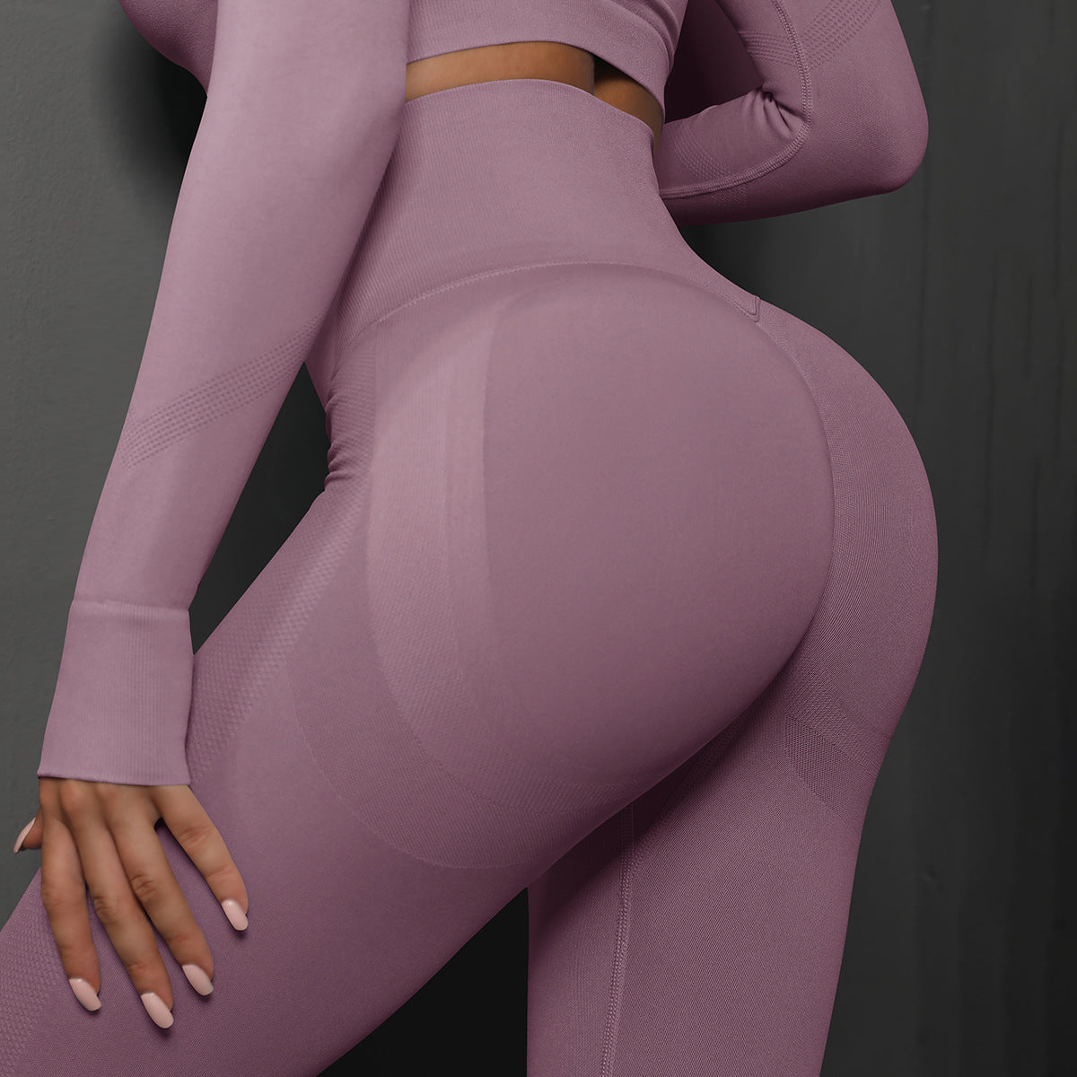 High Waist Seamless Yoga Pants Women's Solid Color Full Length Leggings Fitness