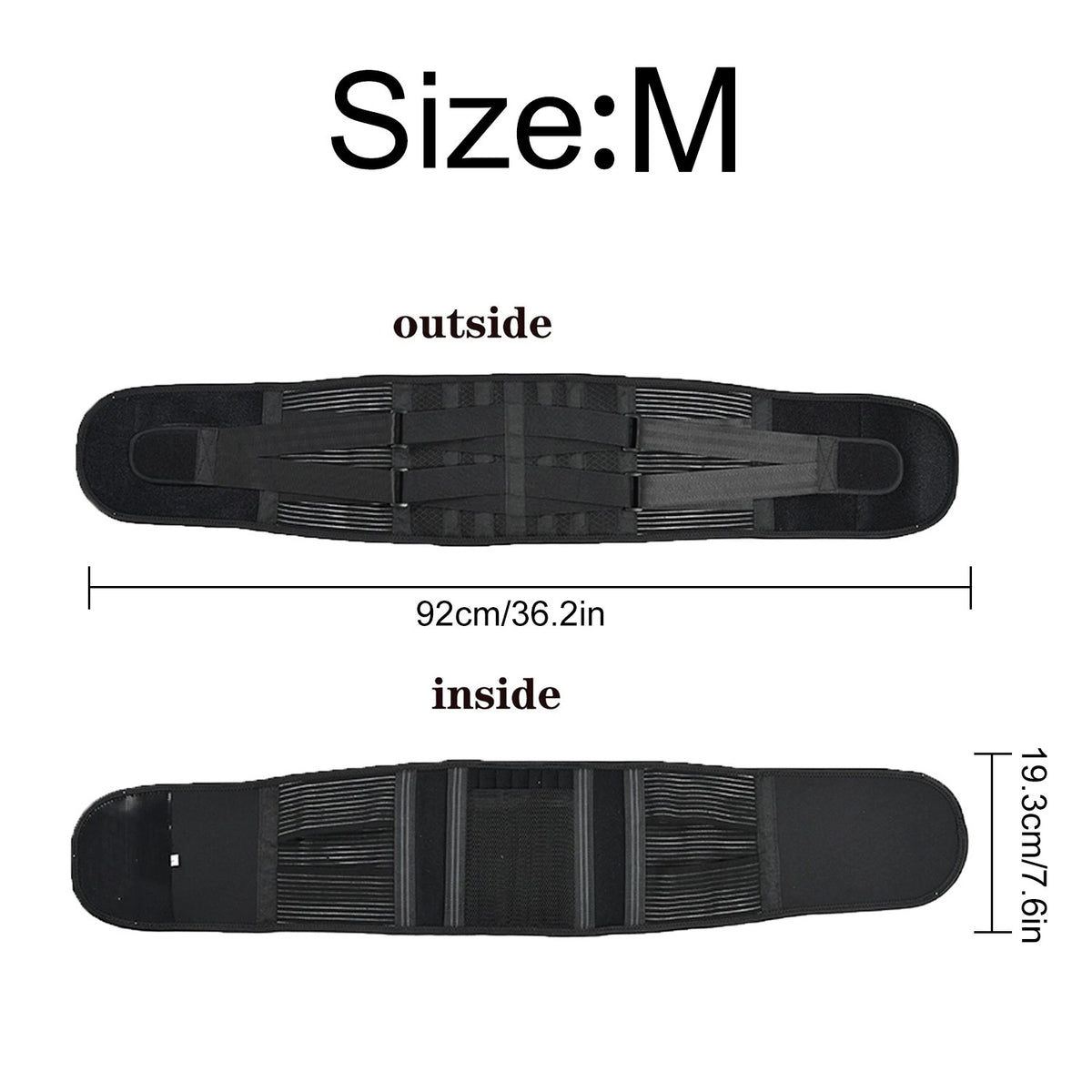 Adjustable Lower Back Brace Lumbar Support Waist Belt For Men Women Pain Relief