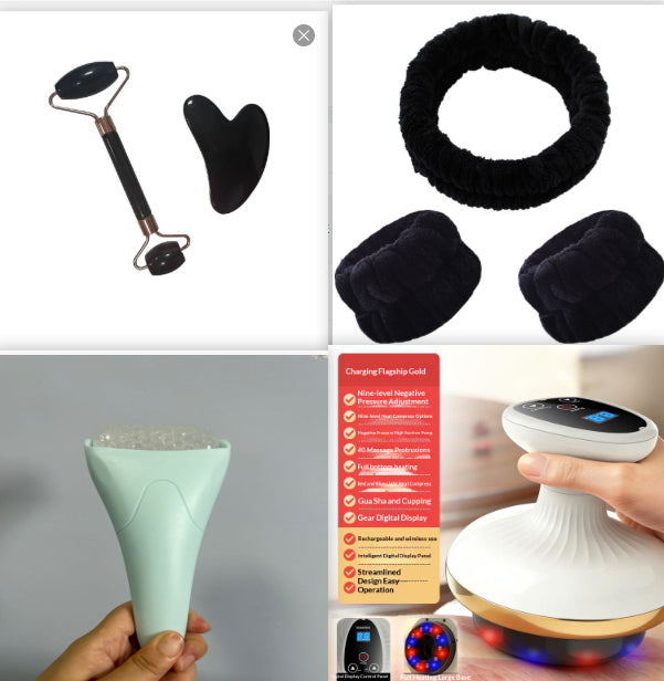 Electric Gua Sha Board Beauty Massager Cupping Device Meridian Brush Home