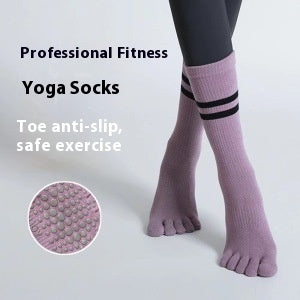 Yoga Socks Non-slip Professional Women's Toe Sports Running Fitness Skipping